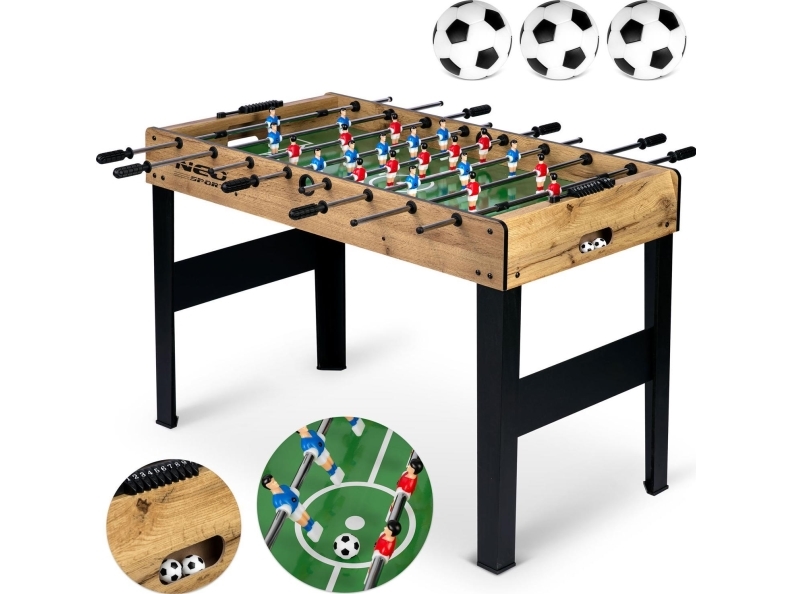 Neo-Sport jalkapallopöytä, puinen 118x61x79 cm (NS-805)