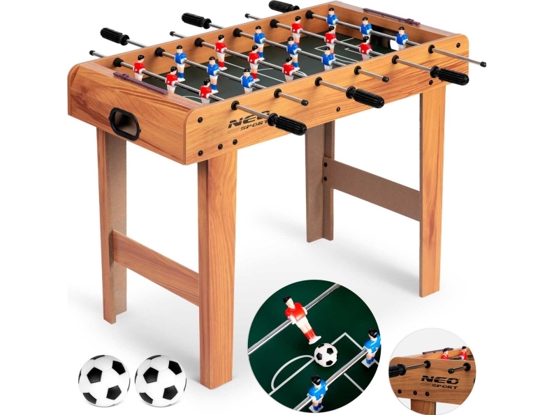Neo-Sport jalkapallopöytä, puinen 70x37x62 cm (NS-802)