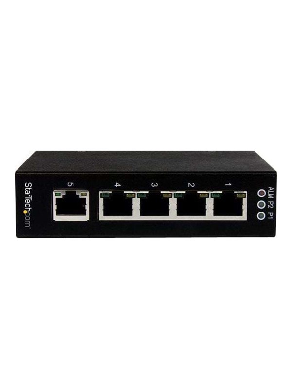 StarTech.com 5-porttinen teollisuusluokan Gigabit Ethernet-kytkin