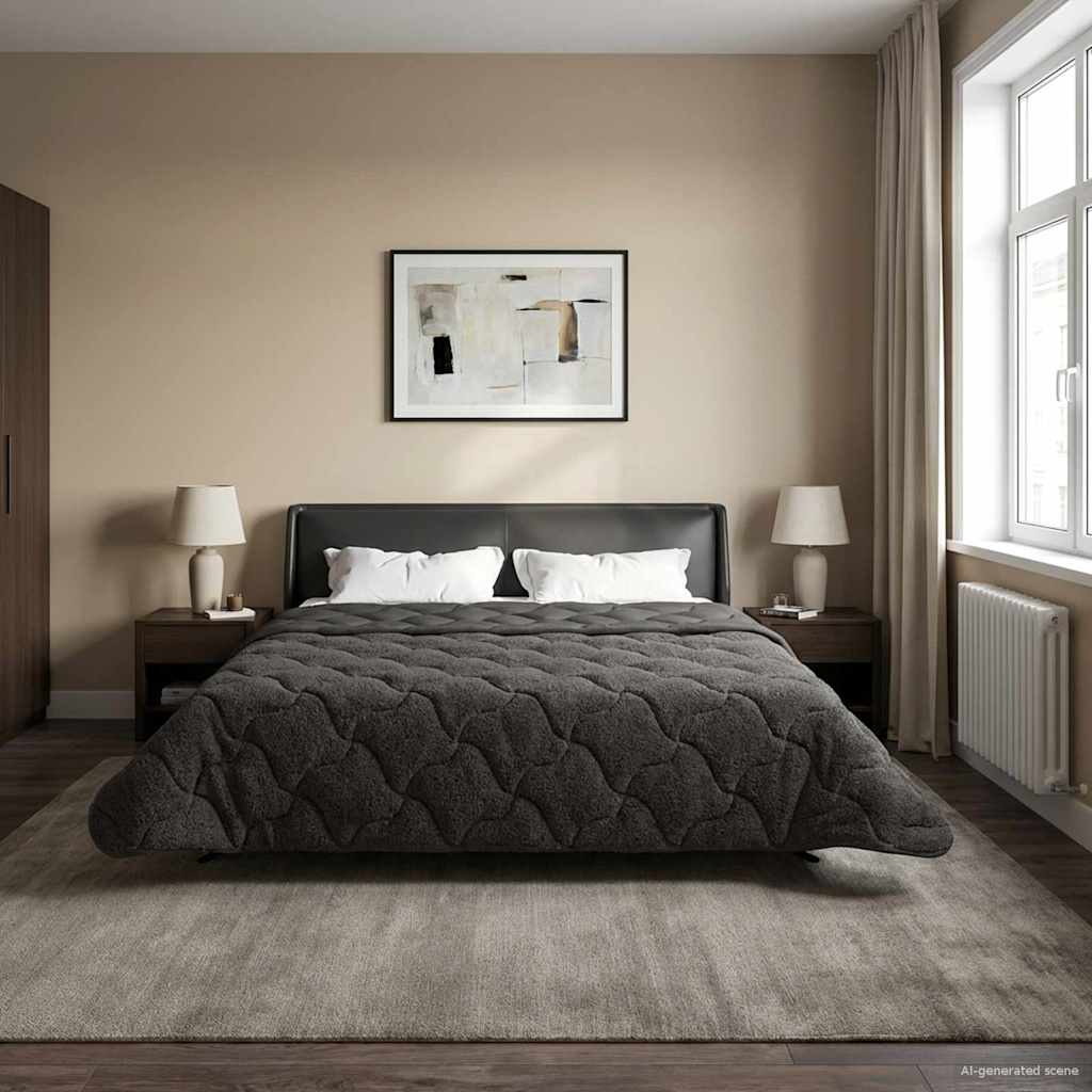 vidaXL Kesäpeitto 220 x 240 cm Kesä Antrasiitti Hengittävä