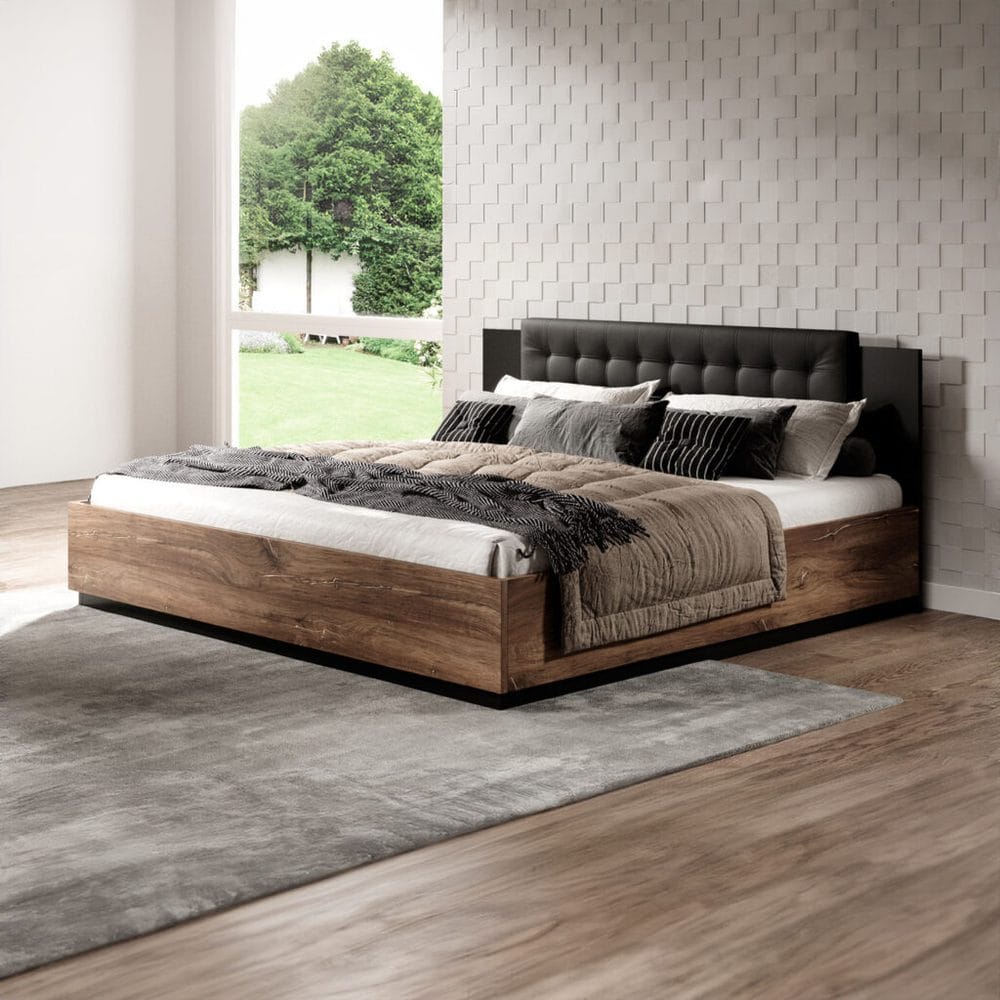 Sigma-sänky kaasujousinostorungolla ja säilytyslaatikolla 180 cm