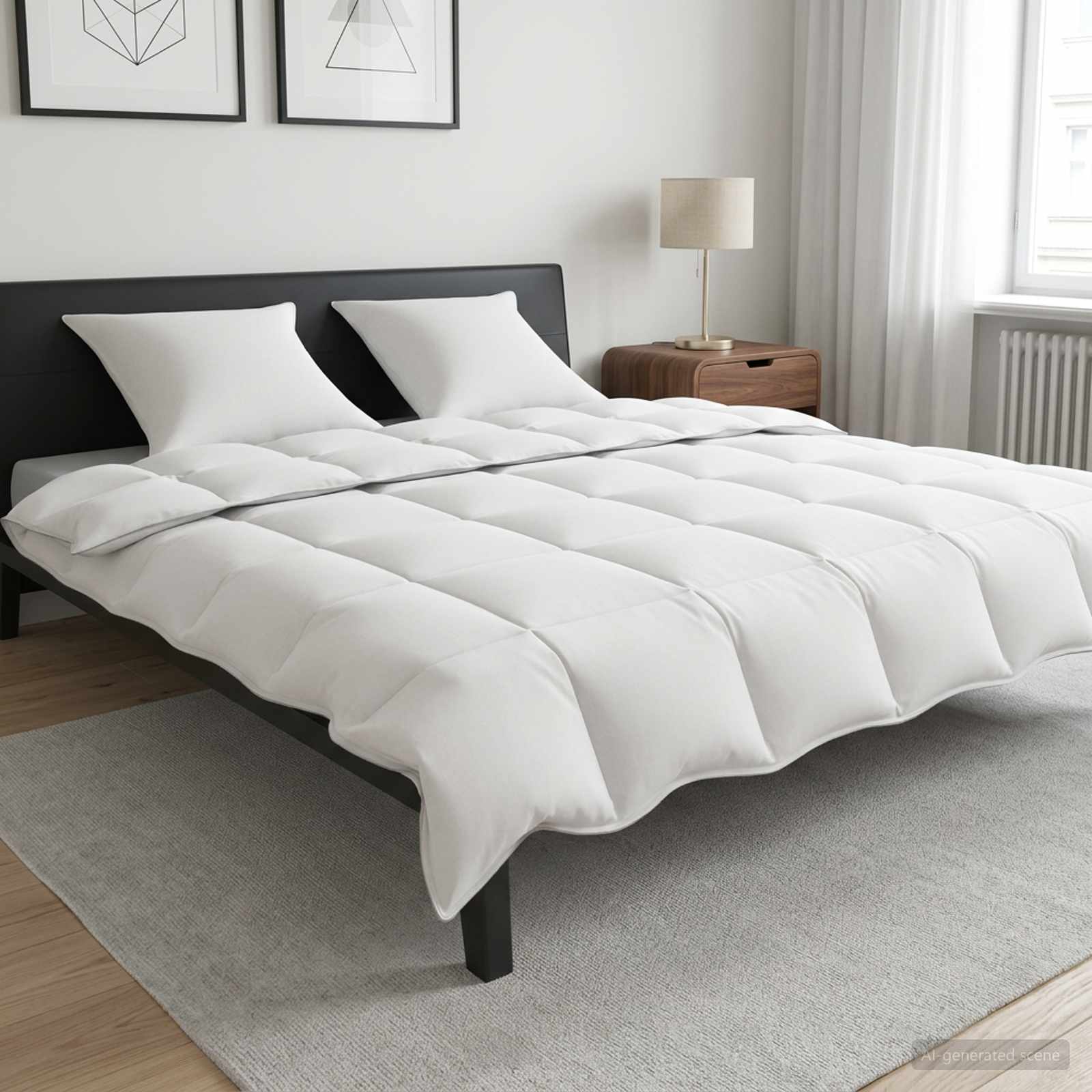 vidaXL Kesäpeitto valkoinen 220 x 240 cm Bambukuitu